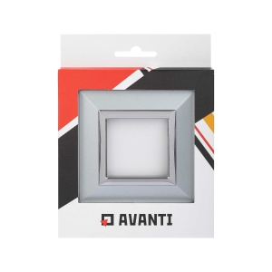 Рамка 1-местная, Avanti металл светло-серебристый
