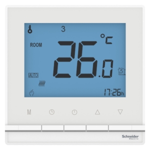 Термостат электронный для теплого пола, с датчиком, 16 A, в сборе, AtlasDesign белый