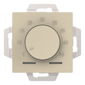 Термостат электронный для теплого пола, с датчиком, 10 A, механизм, AtlasDesign бежевый