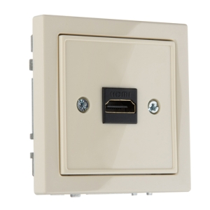 Розетка HDMI, без рамки, MODERN слоновая кость