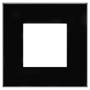 Рамка 1-местная, Avanti "Черный квадрат"