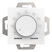 Термостат электронный для теплого пола, с датчиком, 10 A, механизм, AtlasDesign белый