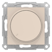 Светорегулятор (диммер) поворотно-нажимной 315 Вт, без рамки, AtlasDesign бежевый
