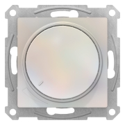 Светорегулятор (диммер) поворотно-нажимной 630 Вт, без рамки, AtlasDesign жемчуг