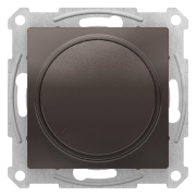 Светорегулятор (диммер) поворотно-нажимной 315 Вт, без рамки, AtlasDesign мокко