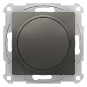 Светорегулятор (диммер) поворотно-нажимной 315 Вт, без рамки, AtlasDesign сталь