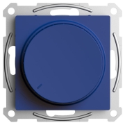 Светорегулятор (диммер) поворотно-нажимной, LED, RC, 400 Вт, без рамки, AtlasDesign аквамарин