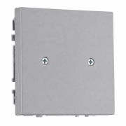 Заглушка, без рамки, MODERN серый матовый