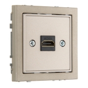 Розетка HDMI, без рамки, MODERN шампань