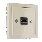 Розетка HDMI, без рамки, MODERN слоновая кость