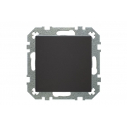 Импульсный светорегулятор (диммер)  LED 7.5-105W "leading edge", без рамки, RETRO матовый черный